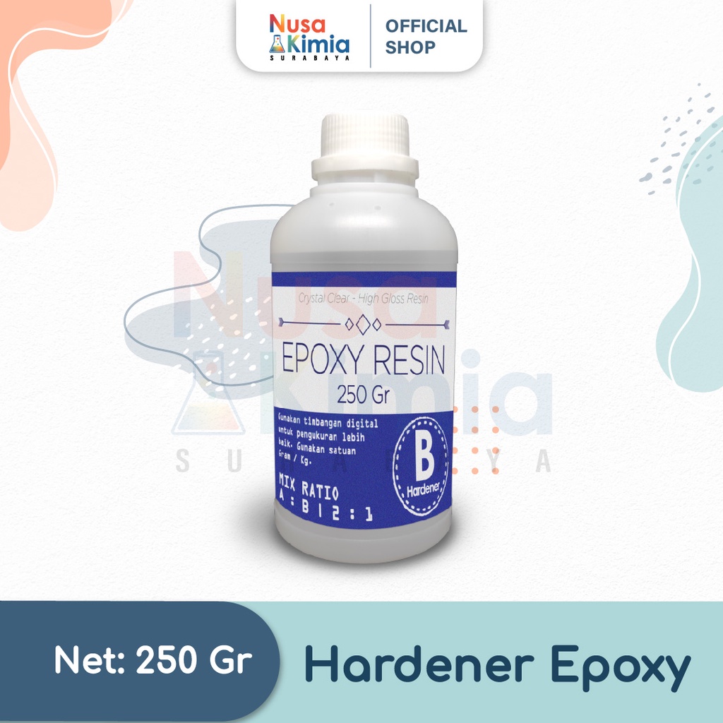 Jual Hardener Epoxy Resin Bening Part B 250 Gram Shopee Indonesia