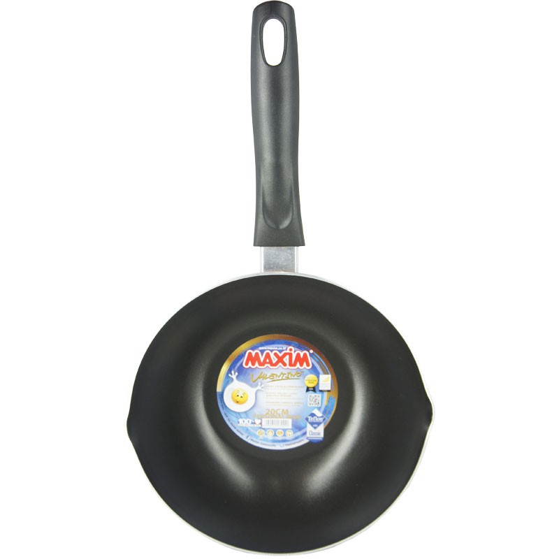 Jual Maxim Valentino Deep Wok Teflon 24 Cm W O Cover VAL24WOK Shopee