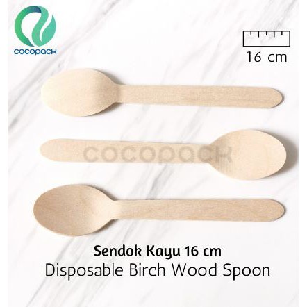 Jual Sendok Makan Bahan Kayu Sekali Pakai Sendok Kayu Sekali Pakai