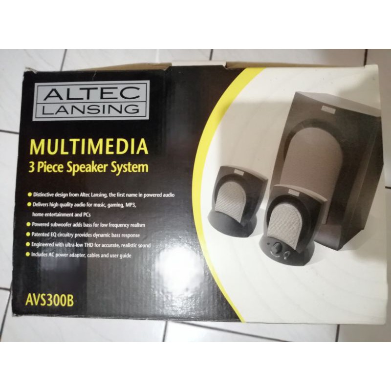 Jual Altec Lansing Avs Speaker Multimedia Second Istimewa