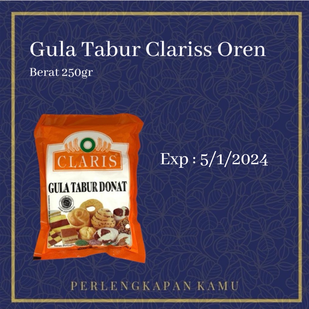 Jual Gula Halus Clariss Oren Manis Donut Kue 250gr Shopee Indonesia