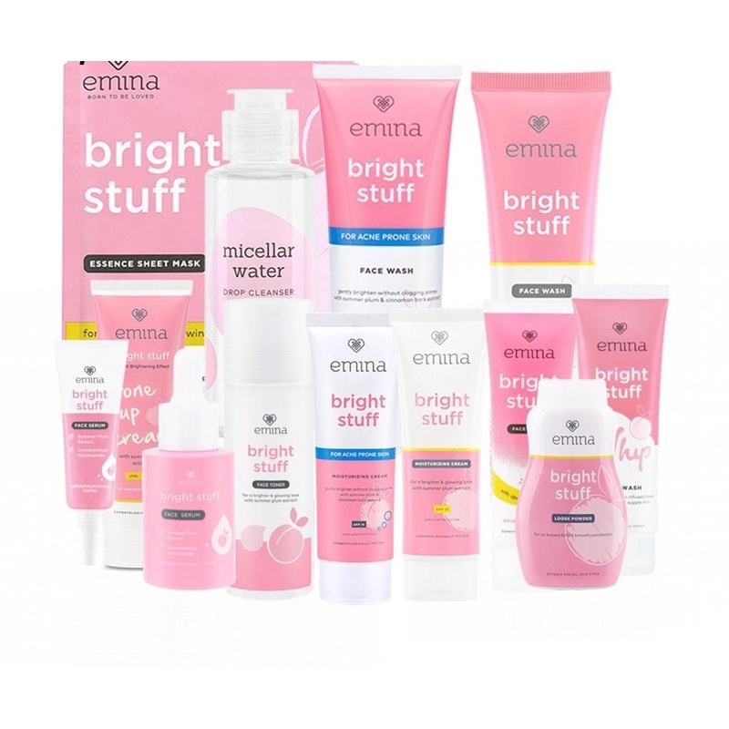 Jual Emina Bright Stuff Series Bright Stuff Emina Glowing Series