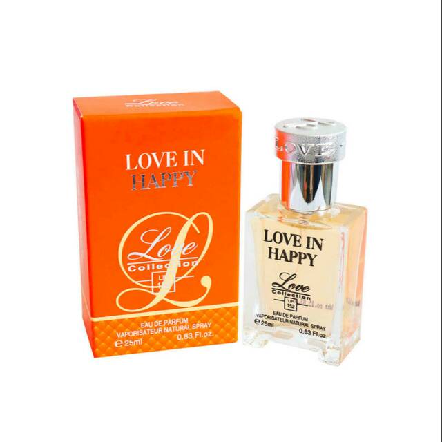 Jual LOVE IN HAPPY 25ml Parfum Import Wanita Branded Original Murah