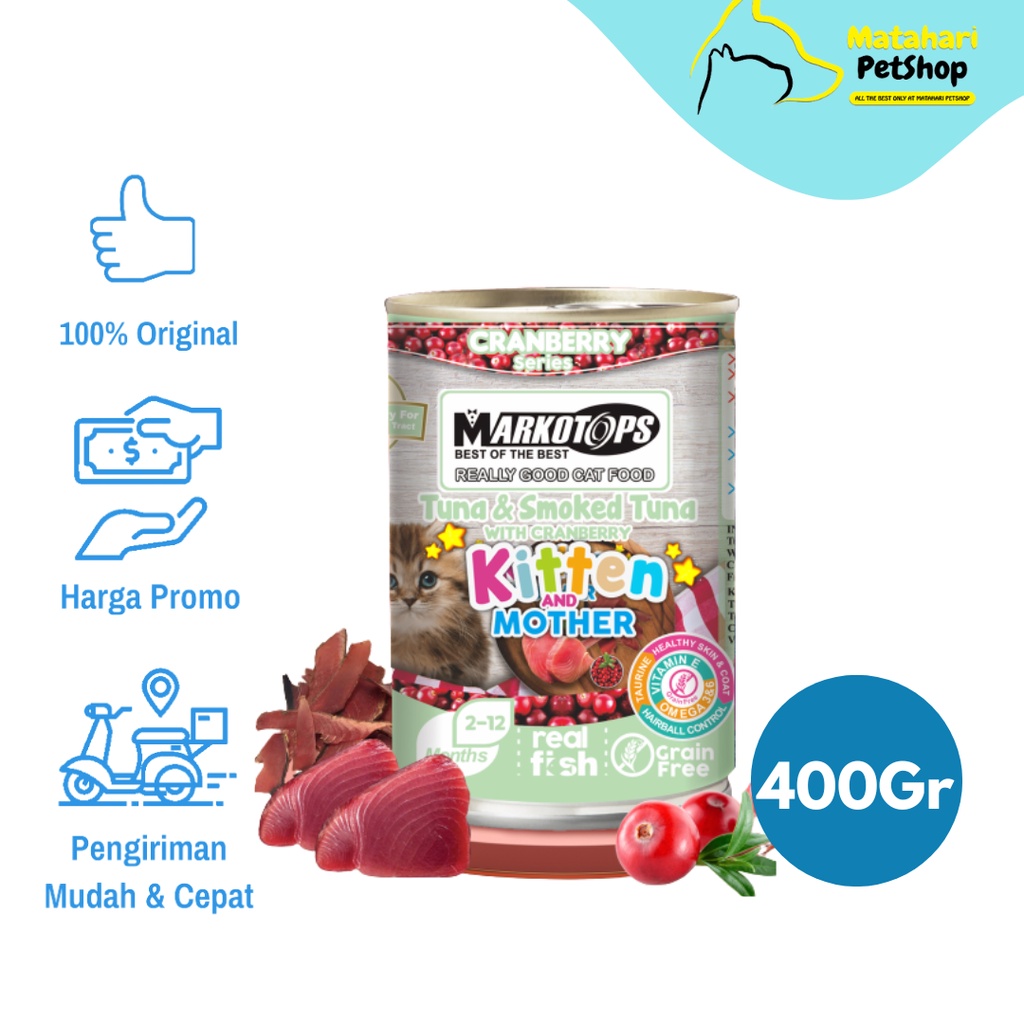 Jual Markotops Kaleng Kitten Cranberry Series Makanan Basah Kaleng