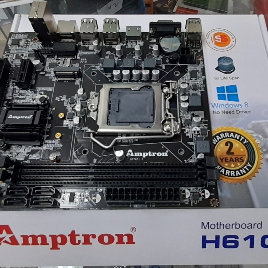 Jual Mb Amptron Intel H61 HDMI Nvme Slot Shopee Indonesia