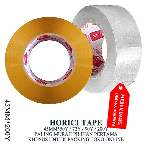 Jual MEREK HORIC ASLI MURAH SUPER CLPER 45mmx200Y LAKBAN BENING DAN