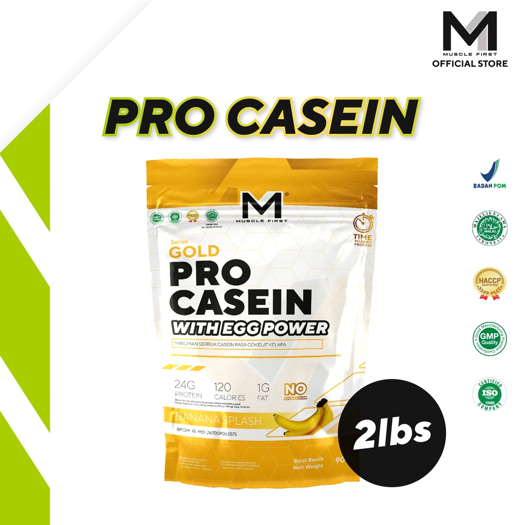 Jual Muscle First Pro Gold Casein With Egg Power Lbs M Whey Protein