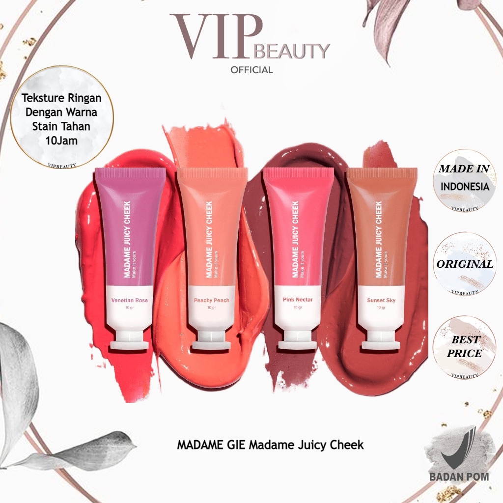 Jual Madame Gie Madame Juicy Cheek Make Up Blush On Shopee Indonesia