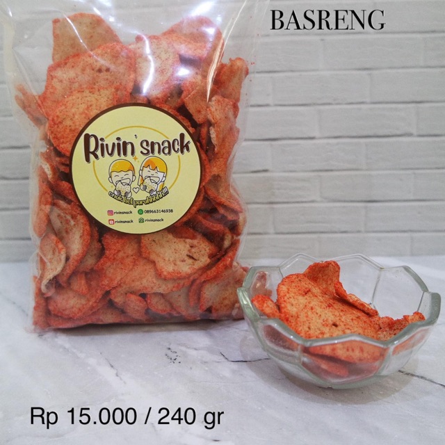 Jual Basreng Spesial Gr Cikruh Sultan Spesial Pedas Cabe Ijo