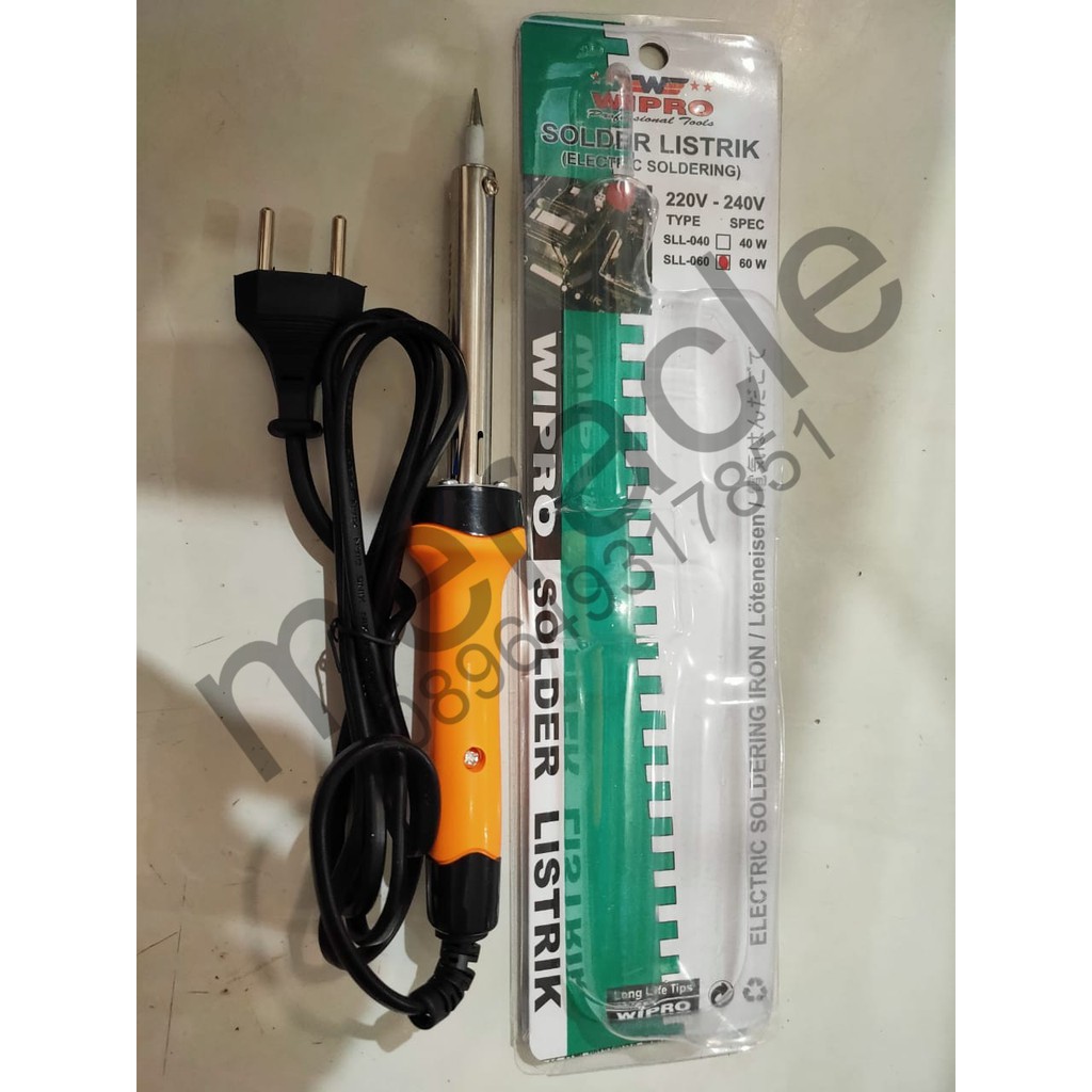 Jual WIPRO Solder Lurus Listrik SLL 060 60Watt Solder Komponen Listrik