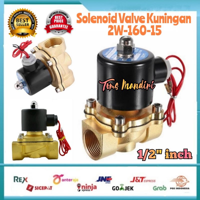 Jual Electric Selenoid Water Valve Inch V Solenoid Kuningan W