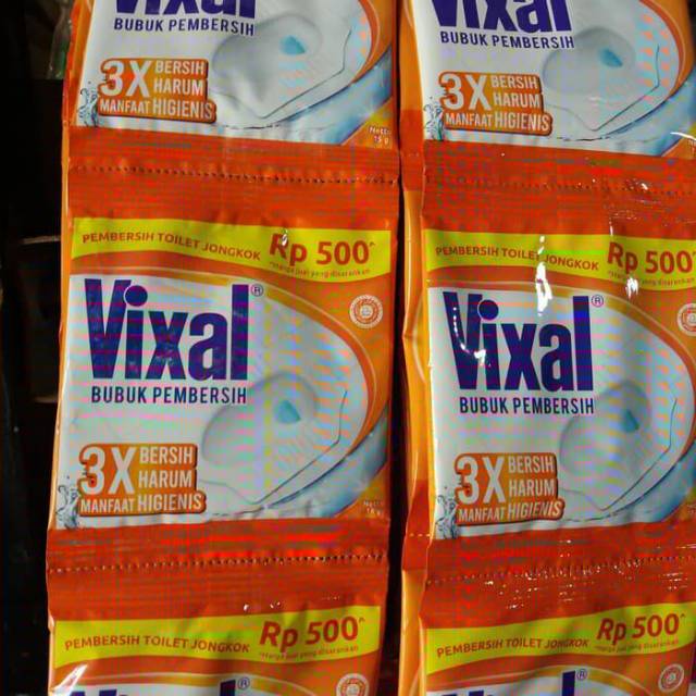 Vixal Powder Bubuk Pembersih Toilet Pack Gram Renceng Murah Eceran