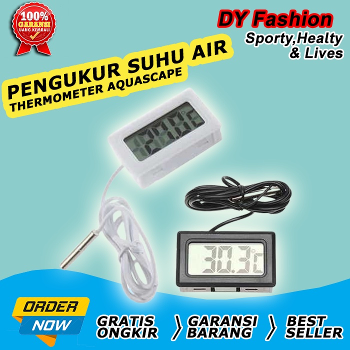 Jual Termometer Aquarium Alat Ukur Pengukur Suhu Air Digital Mn