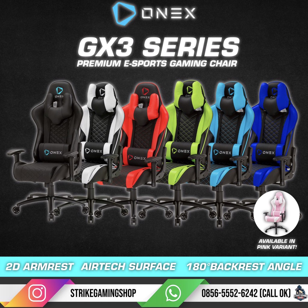 Jual ONEX GX3 SERIES PREMIUM E SPORTS GAMING CHAIR Shopee Indonesia