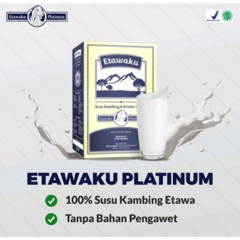 Jual Susu Kambing Etawaku Platinum Rasa Original G Indonesia Shopee