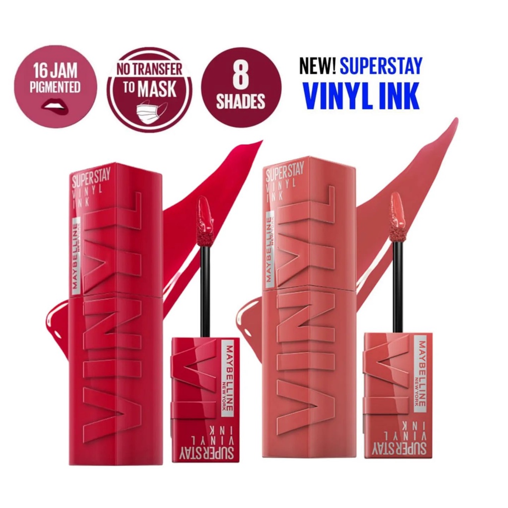 Jual Original Maybelline Tint Liptint Lipcream Superstay Vinyl Ink