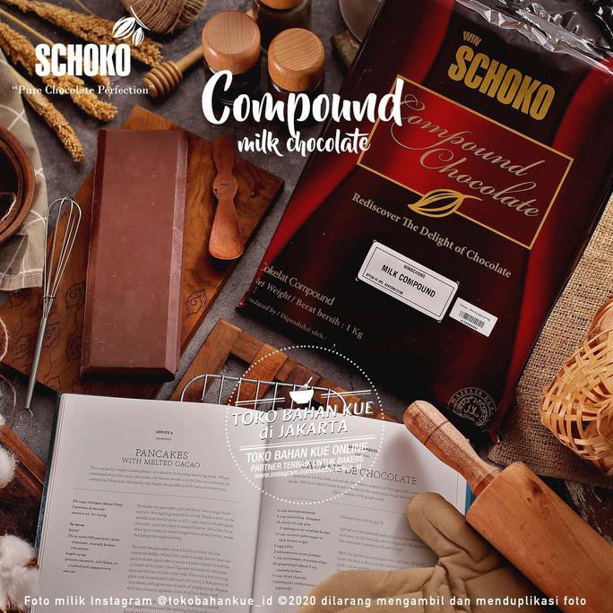 Jual Schoko MILK Compound 1kg Baking Coklat Cokelat Batang Bahan Kue