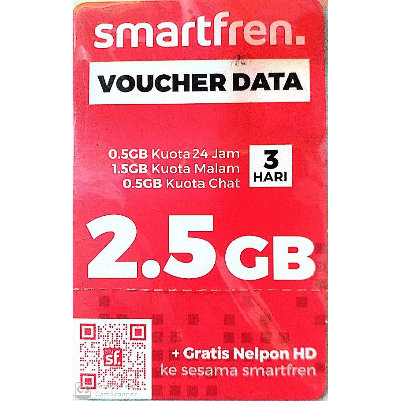 Jual Voucher SmartFren 2 5 GB 3 HARI Shopee Indonesia