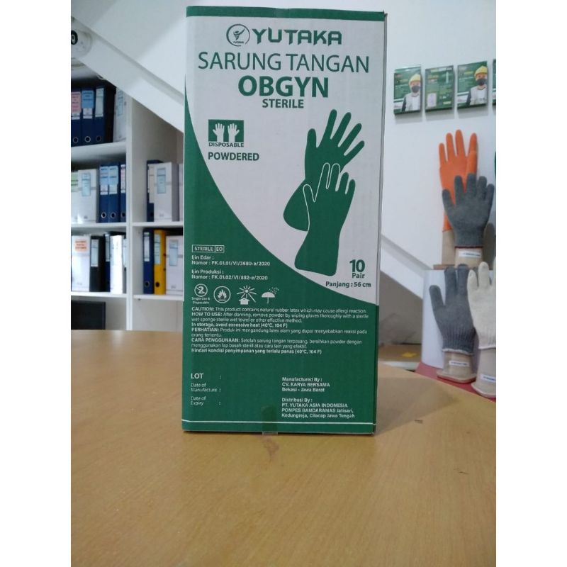 Jual Sarung Tangan Latex Obgyn Gynaecologi Gloves Steril Cm Shopee