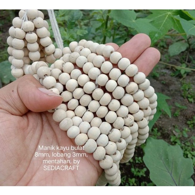 Jual Manik Kayu Bulat 8mm Mentahan Shopee Indonesia