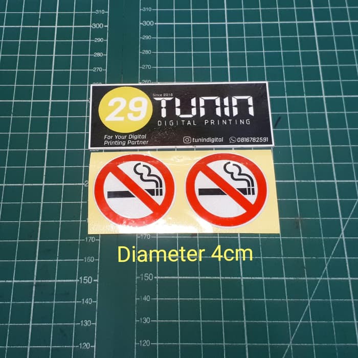 Jual Jual Cutting Sticker Stiker Reflevtive Safety No Smoking Dilarang