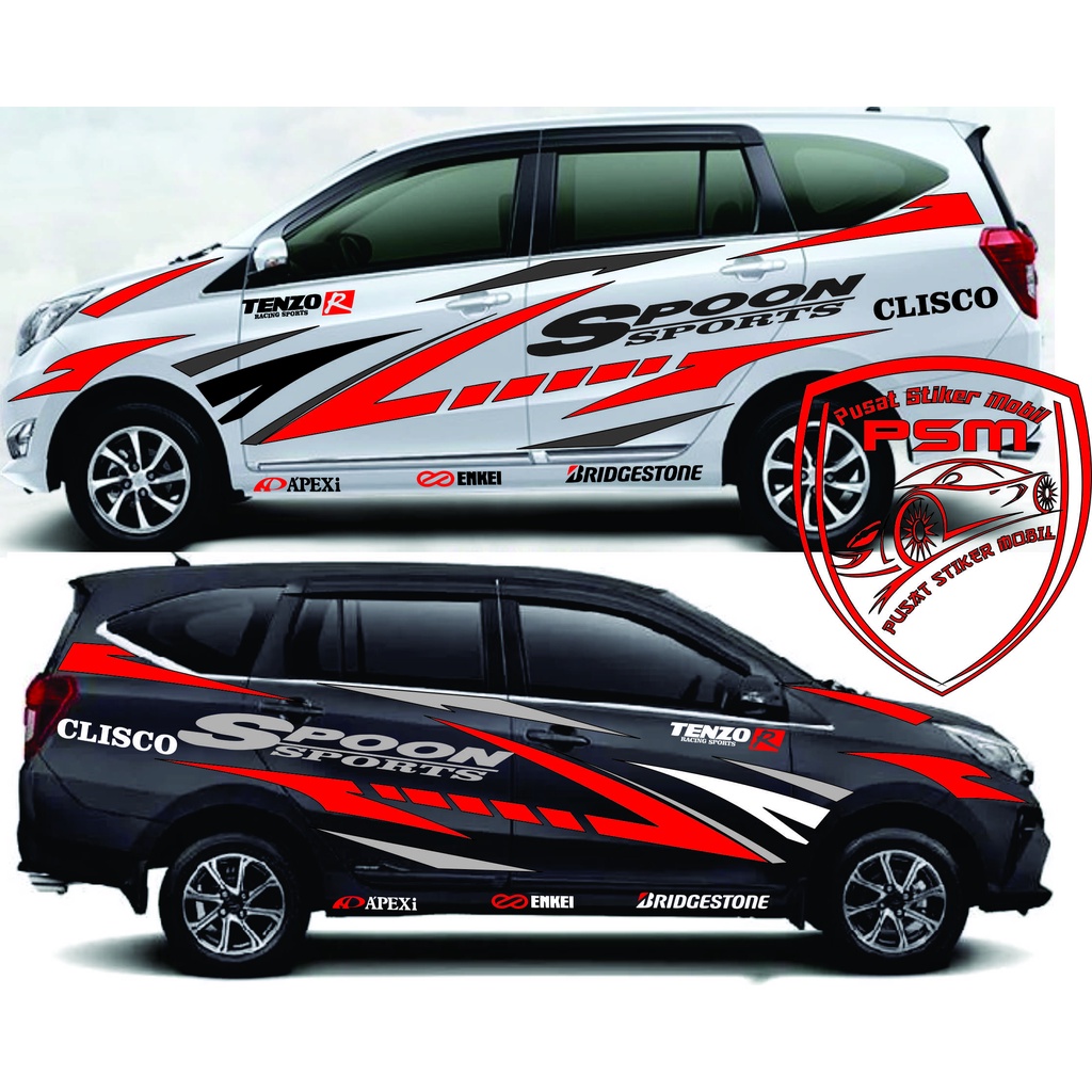 Jual NEW Stiker Mobil Calya Sigra Avanza Xenia Brio Jazz Terbaru