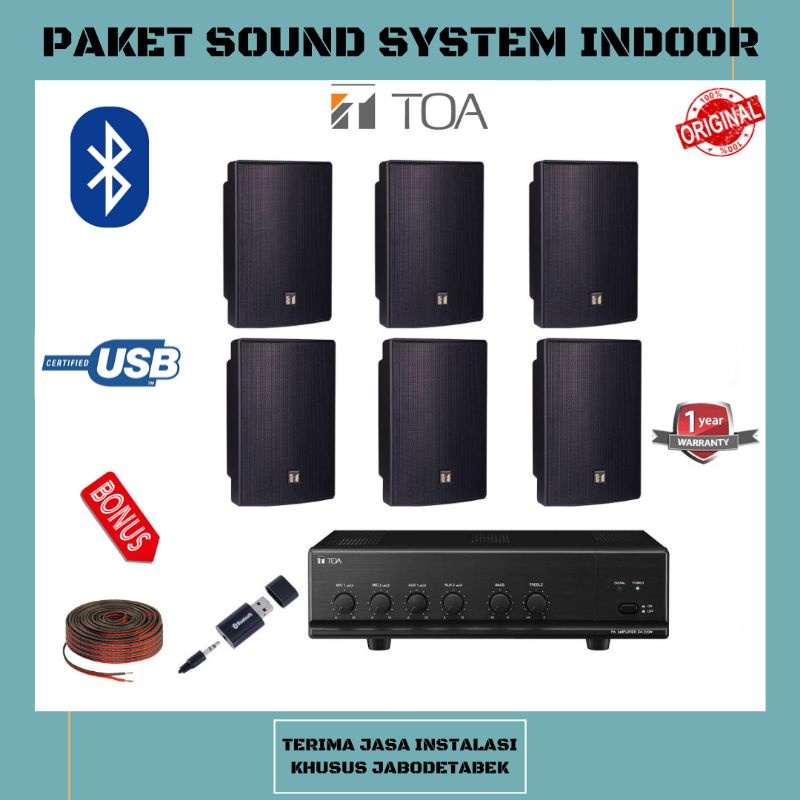 Jual Paket Sound System Indoor Toa Inch Cocok Untuk Kafe Resto