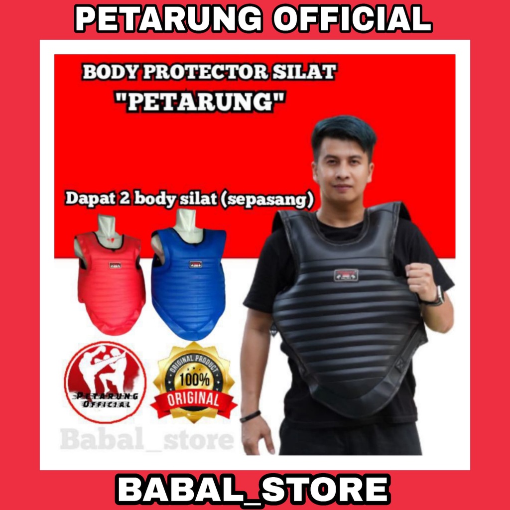 Jual Sepasang Body Silat Aturan Baru Body Protector Silat Pelindung