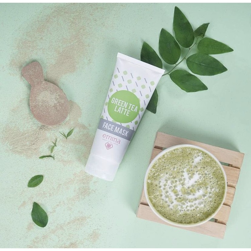 Jual Emina Green Tea Latte Face Mask Shopee Indonesia