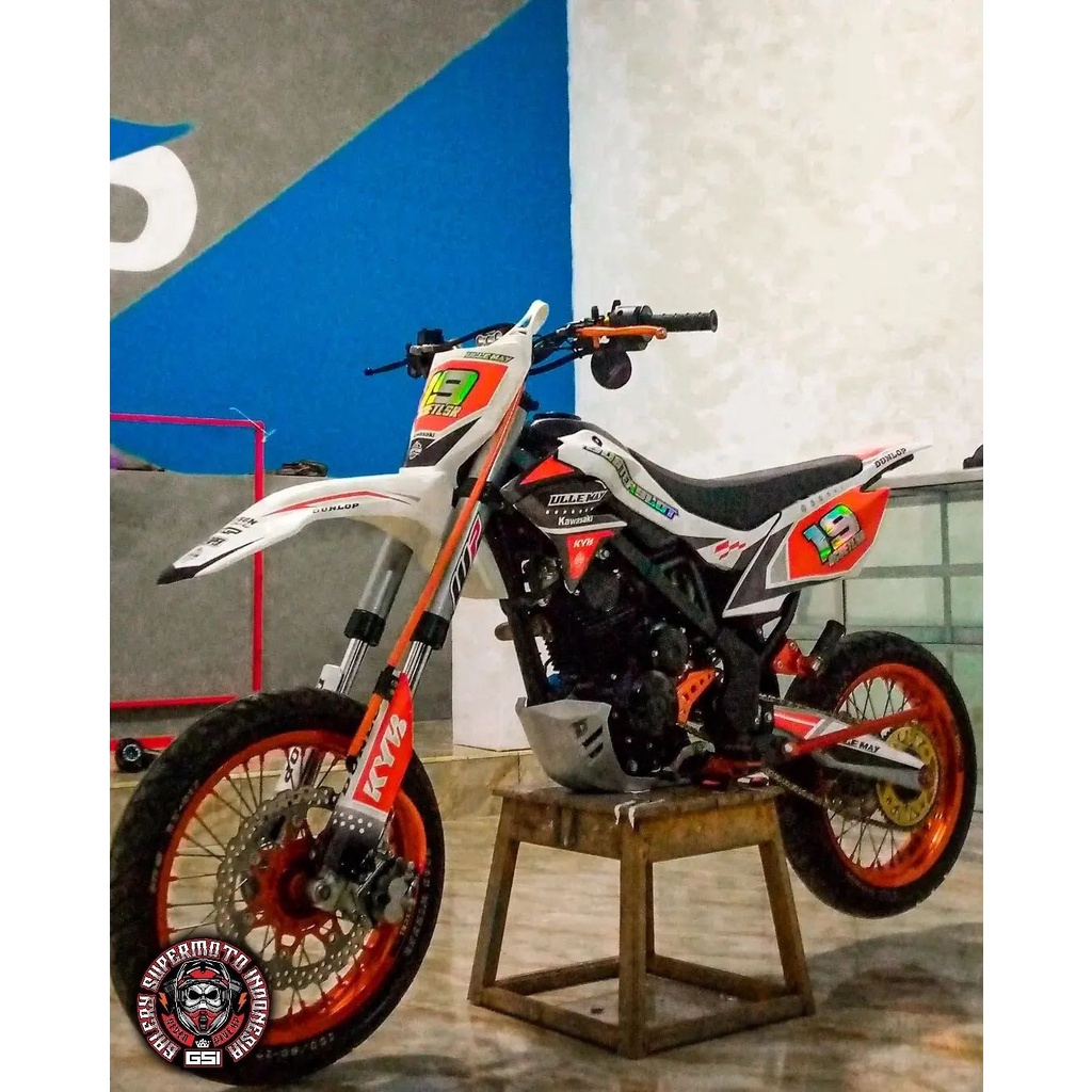 Jual DECAL KLX GORDON D TRACKER CRF BISA RUBAH NAMA NO WARNA