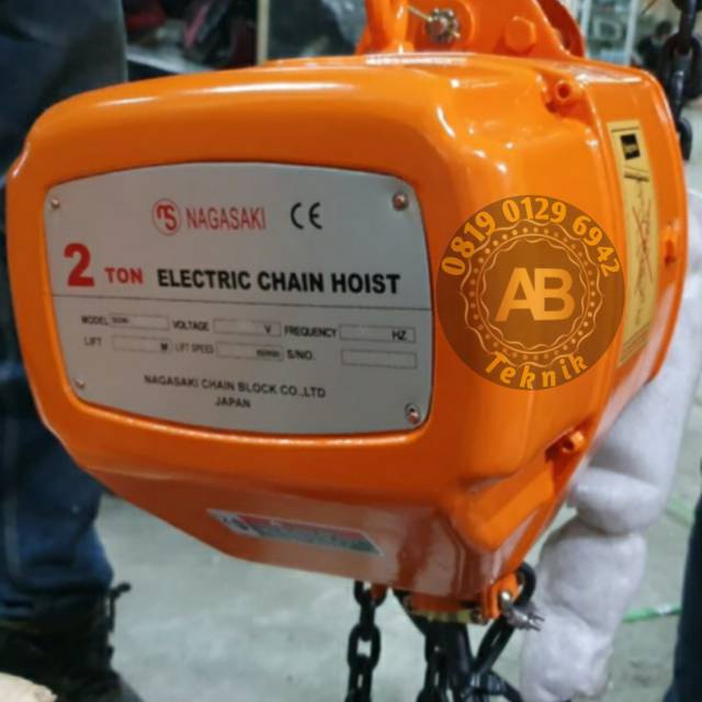 Jual Hoist Electric Nagasaki Ton X Meter Phase Electric Hoist