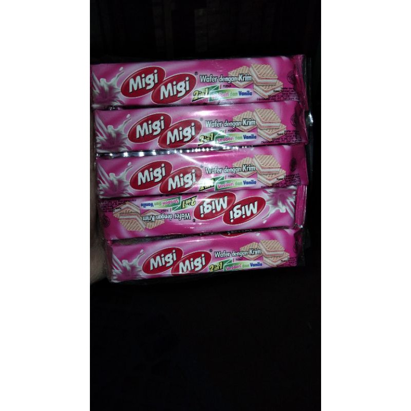 Jual Migi Wafer Strawberry Vanilla Shopee Indonesia