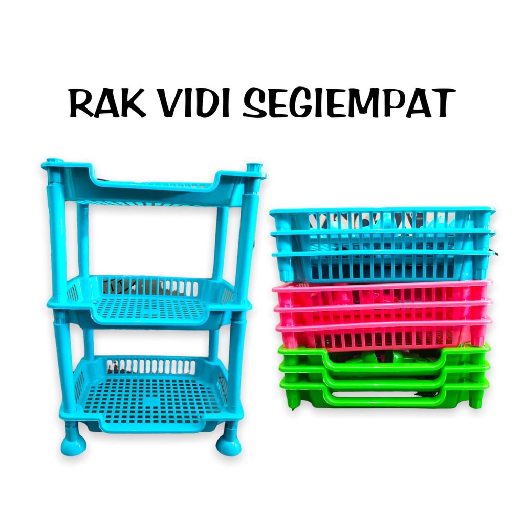 Jual RAK SUSUN SERBAGUNA VIDI 3 SUSUN RAK VIDI SEGIEMPAT OVAL