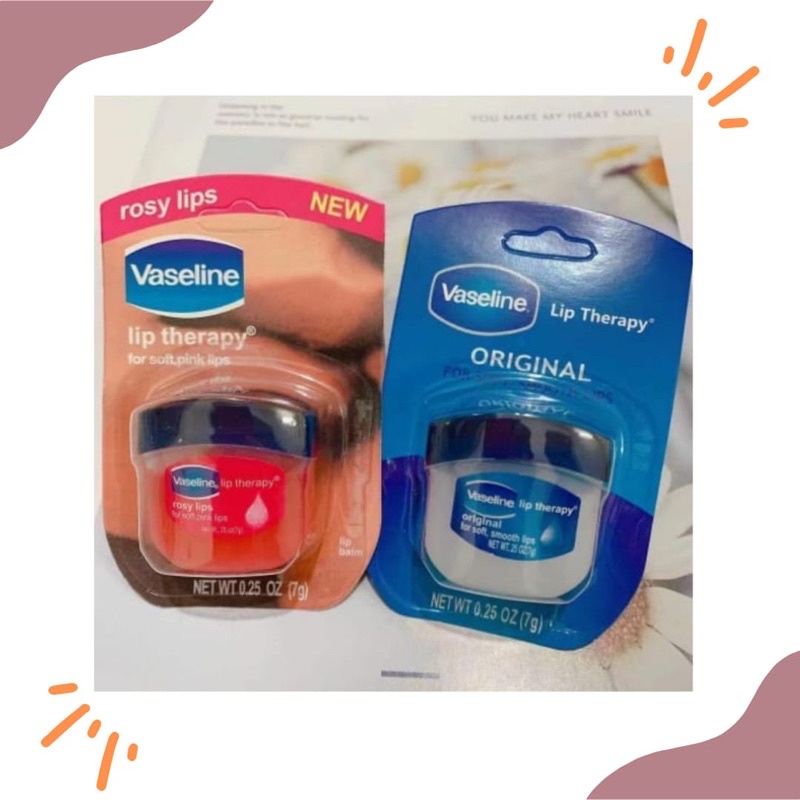 Jual Vaseline Lip Therapy Rosy Lips Original Asli Premium Shopee