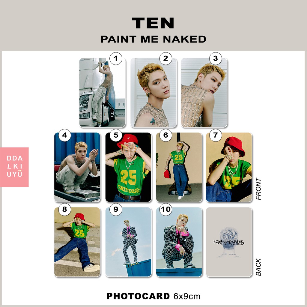 Jual TEN Photocard PAINT ME NAKED WayV NCT SuperM Shopee Indonesia