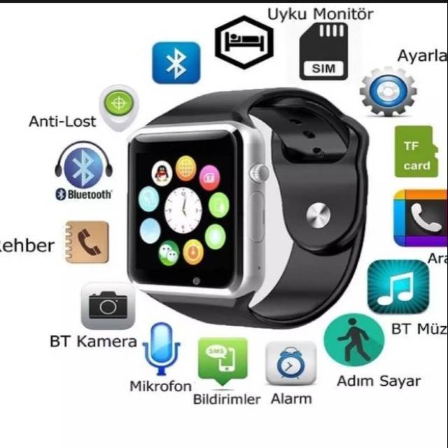 Jual Cognos Smartwatch A Free Sim Card Smart Watch Gsm Termasuk Box