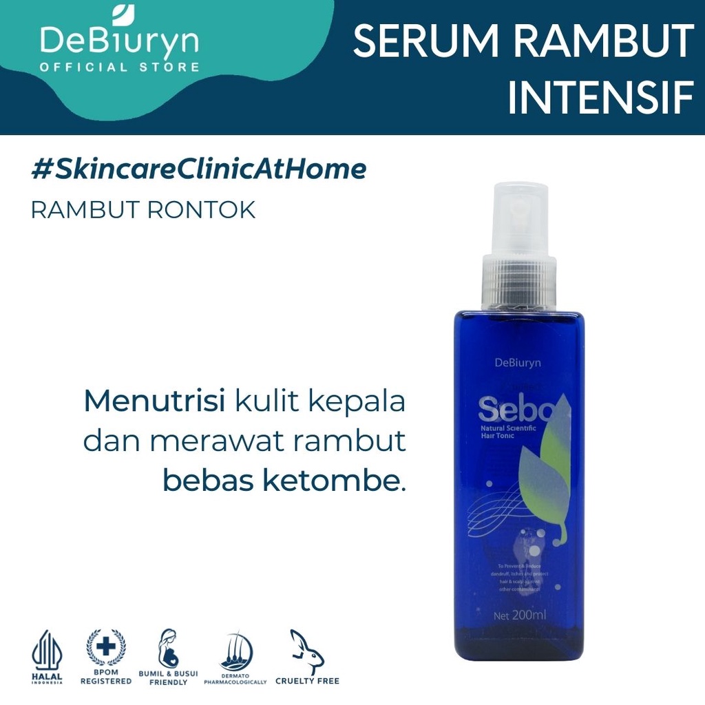 Jual DeBiuryn Sebo Hair Tonic Serum Tonik Rambut Ketombe Kulit Kepala