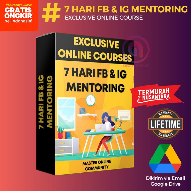 Jual Hari Mentoring Fb Ig Course Lengkap Exclusive Shopee Indonesia