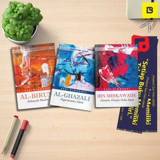 Jual Buku Paket Biografi Al Ghazali Al Biruni Ibn Miskawaih