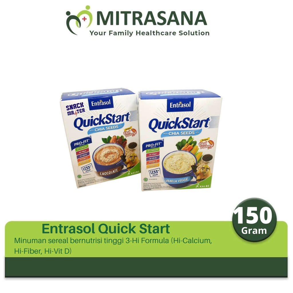 Jual Entrasol Quick Start Cereal Chocolate Vanilla Veggie Gr