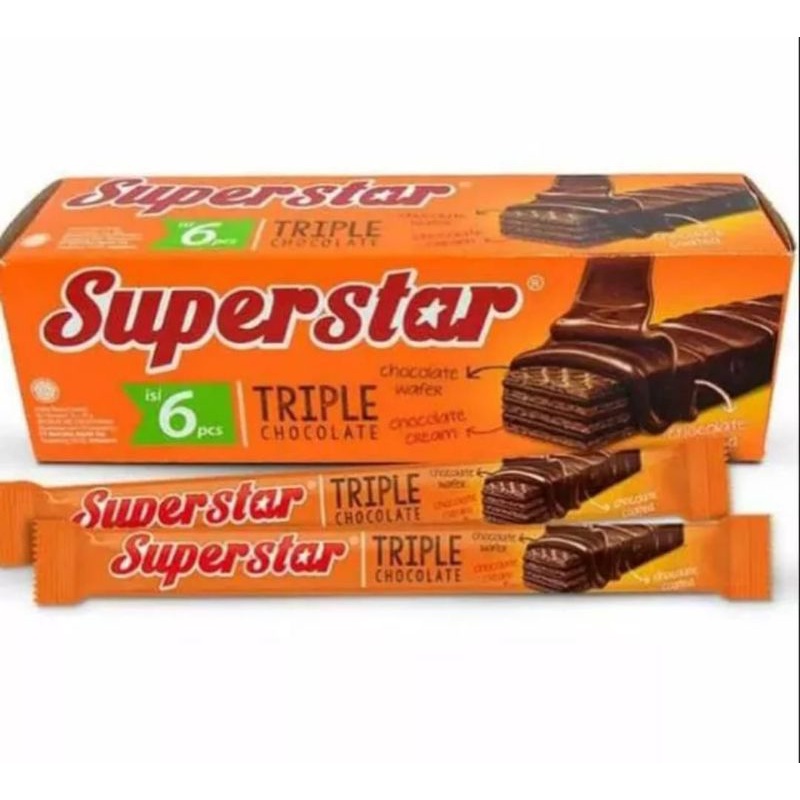 Jual Superstar Wafer Triple Chocolate Shopee Indonesia