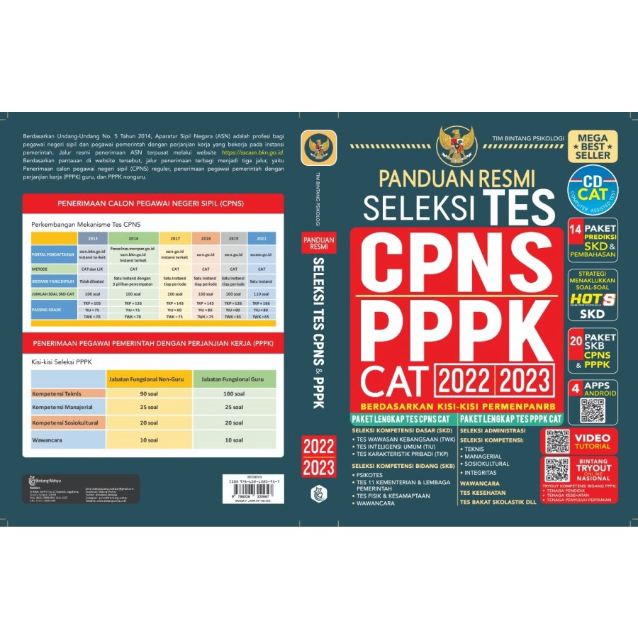 Jual Buku Panduan Resmi Seleksi Tes Cpns Pppk Cat Shopee