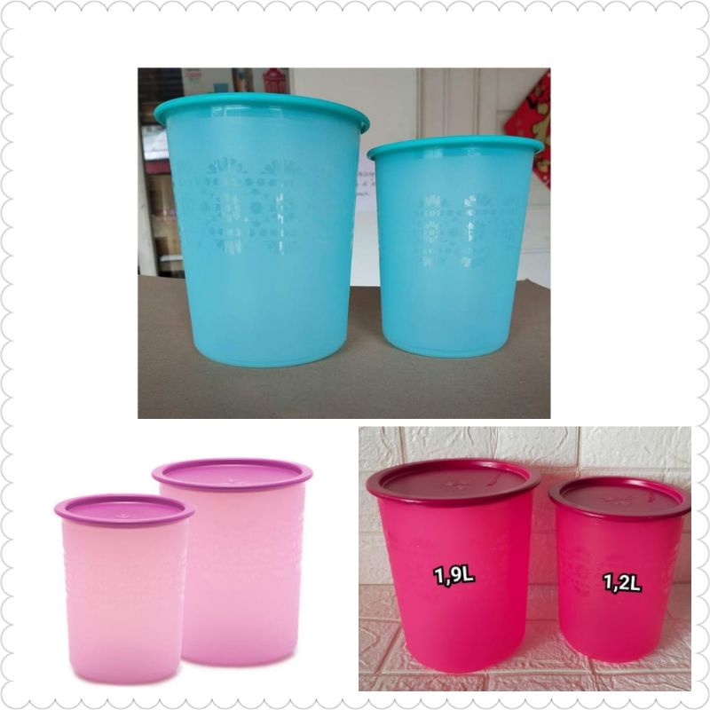 Jual Toples Small Mosaic Canister Ungu Muda Isi Shopee Indonesia