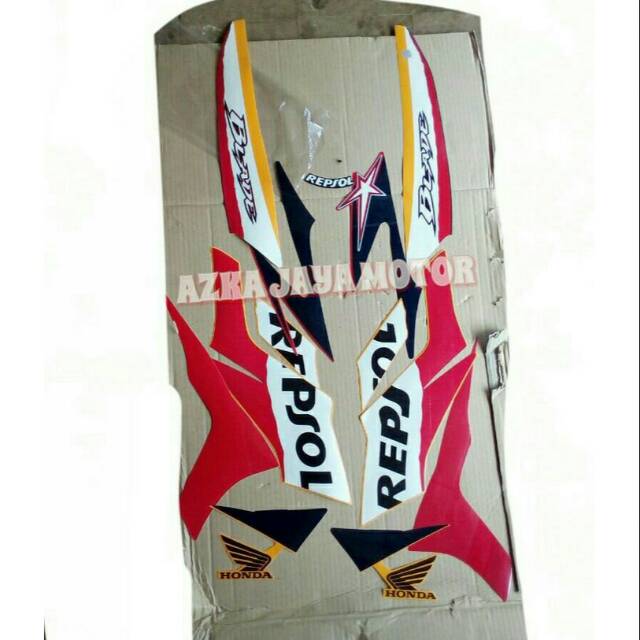 Jual Striping Sticker Honda Blade Repsol 2009 Lama Shopee Indonesia