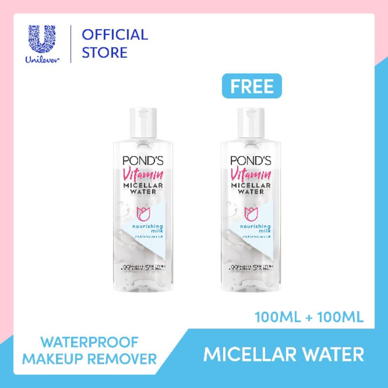 Jual B1G1 Pond S Micellar Water Nourishing Milk 100 Ml Free Ponds