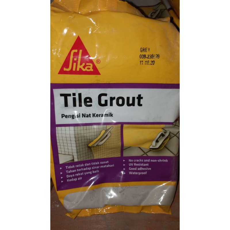 Jual Sika Tile Grout Grey Pengisi Nat Keramik Granit Shopee