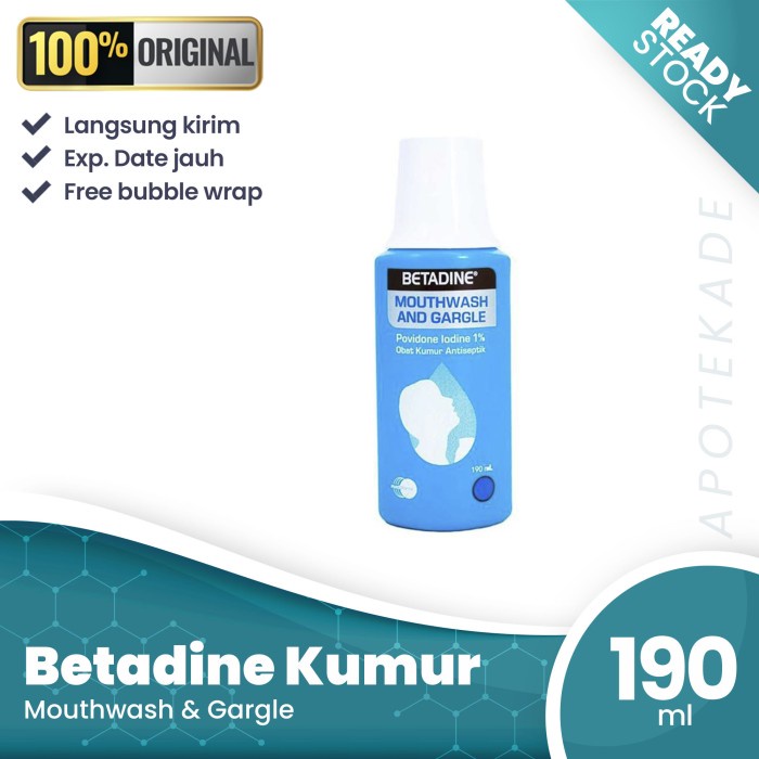 Jual Betadine Kumur Mouthwash Gargle 190 Ml Indonesia Shopee Indonesia