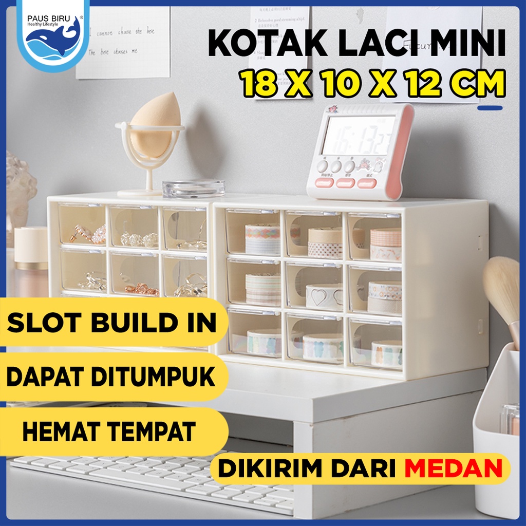 Jual Kotak Laci Mini Serbaguna Jiugongge Storage Box Kotak