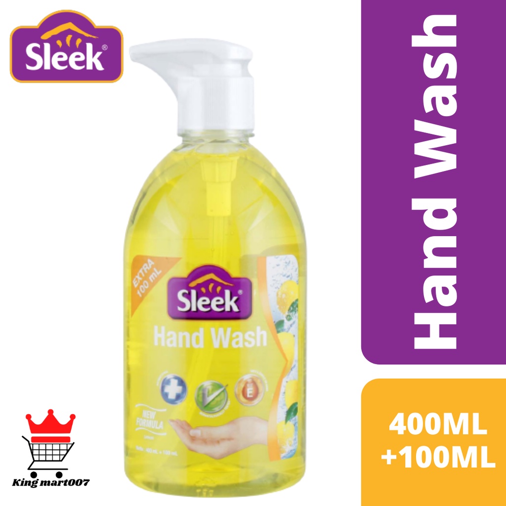 Jual Sleek Hand Wash Sabun Cuci Tangan Lemon 400ML 100ML Super Hemat