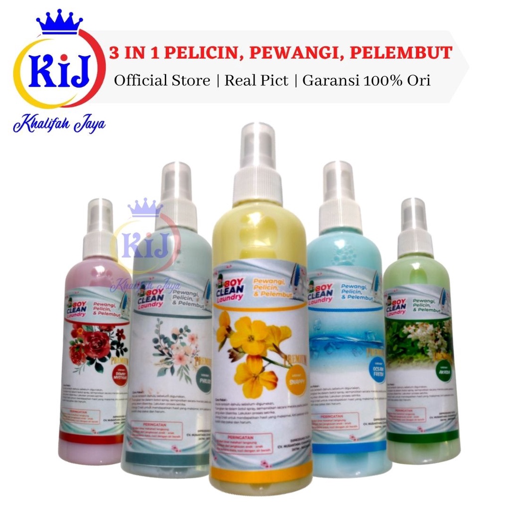 Jual Premium Laundry Pewangi Pelicin Pelembut Setrika Pakaian Kemasan